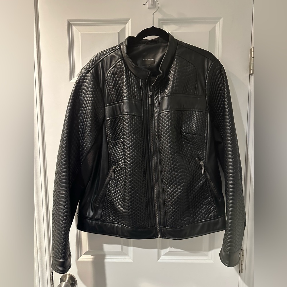 1X Lane Bryant Faux Leather Jacket